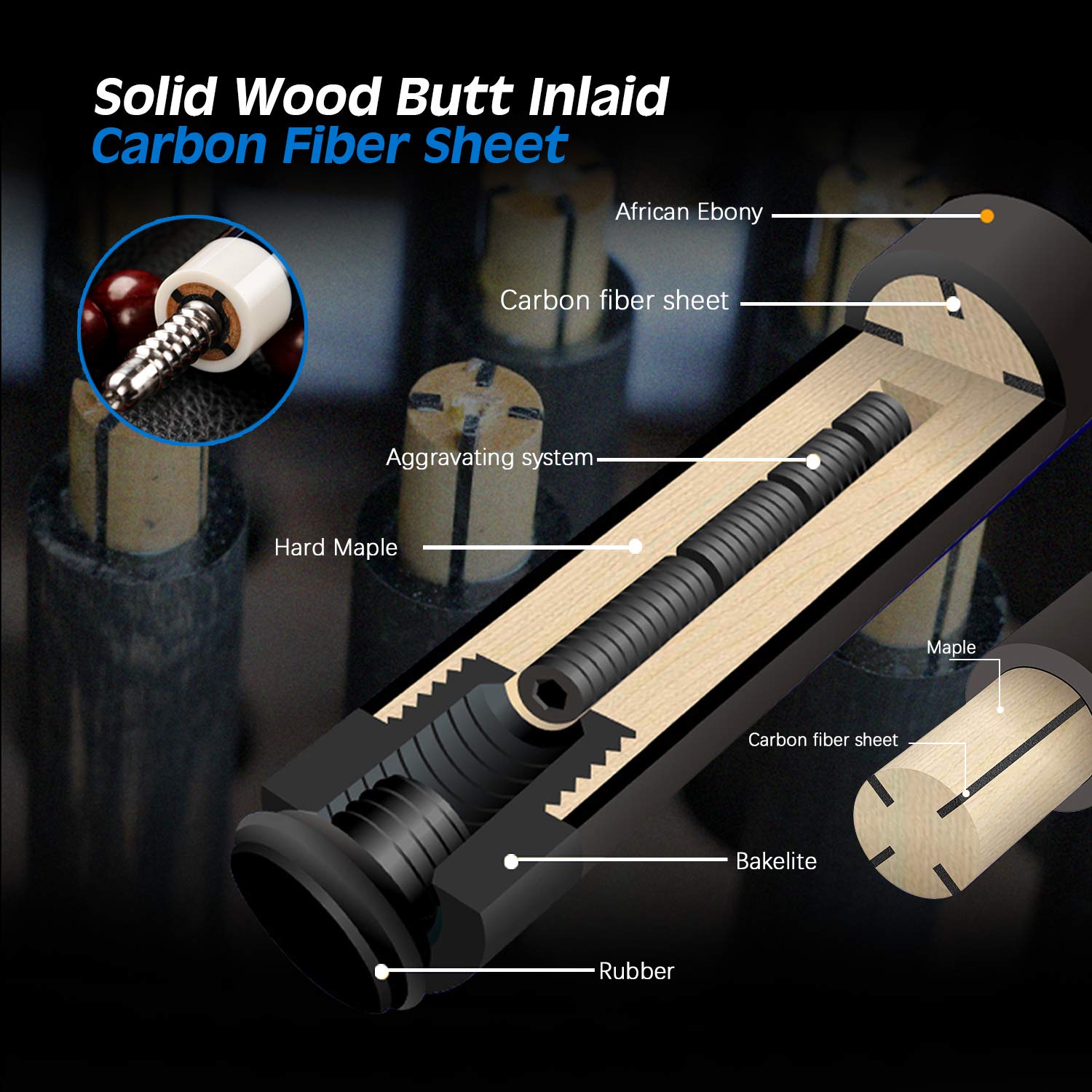 KONLLENカーボンファイバーシャフト